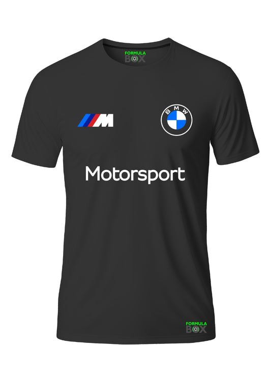 Camiseta BMW Motorsport Algodão Preta