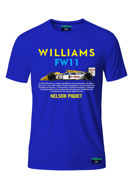Camiseta Nelson Piquet Especial Brasil FW11 1987